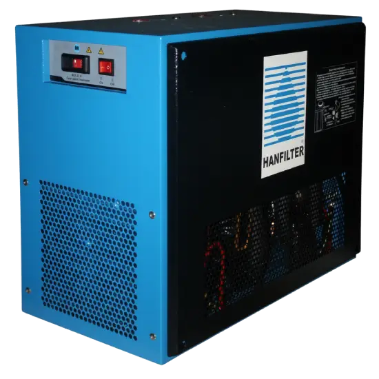 External view of HANFILTER BNF-Series refrigerated compressed air dryer for industrial compressed air systems in Malaysia