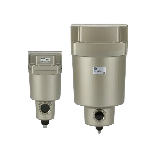 SMC AMD series micro mist separators for high-efficiency compressed air filtration